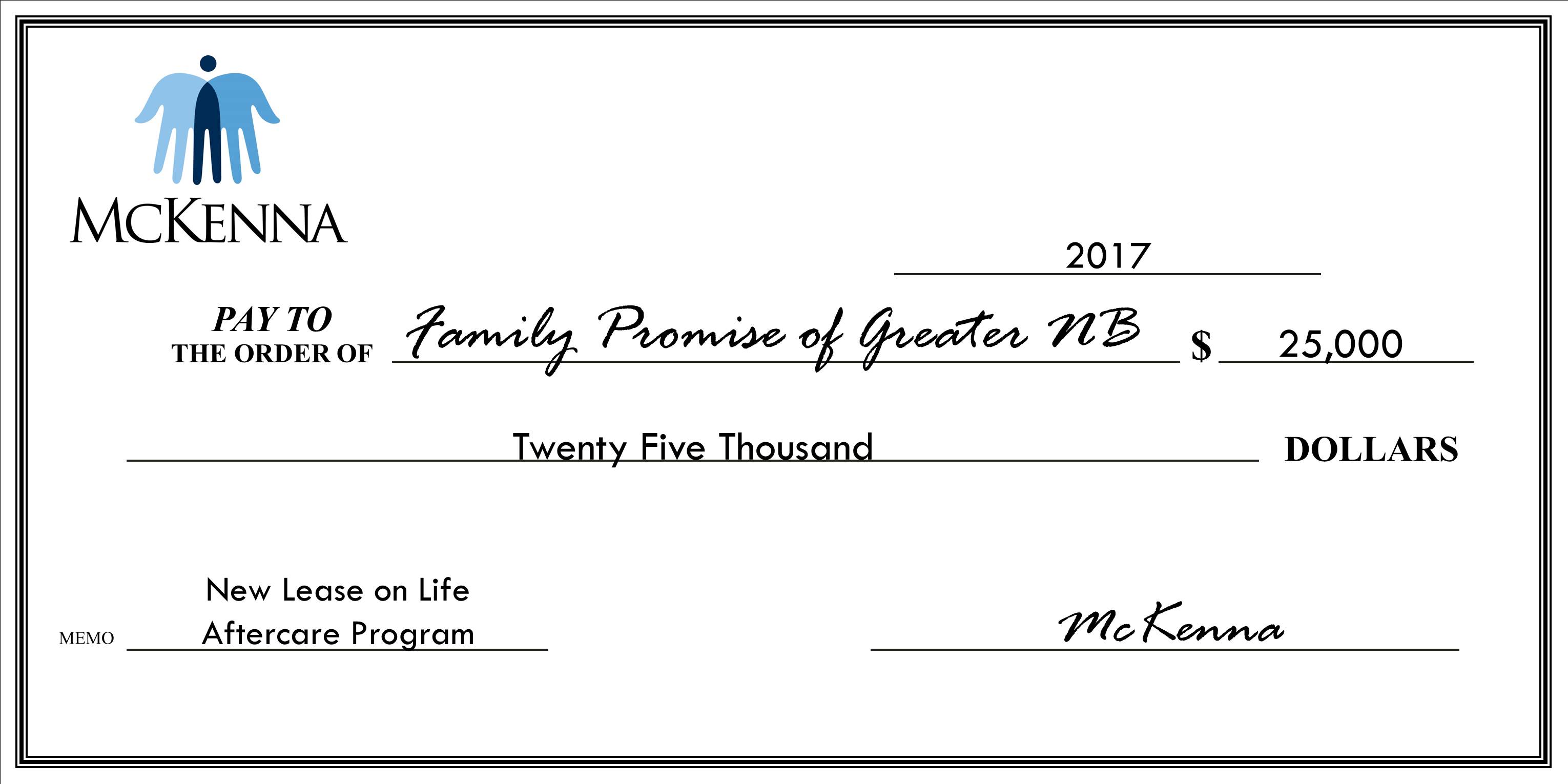 Family Promise of Greater NB - $25,000