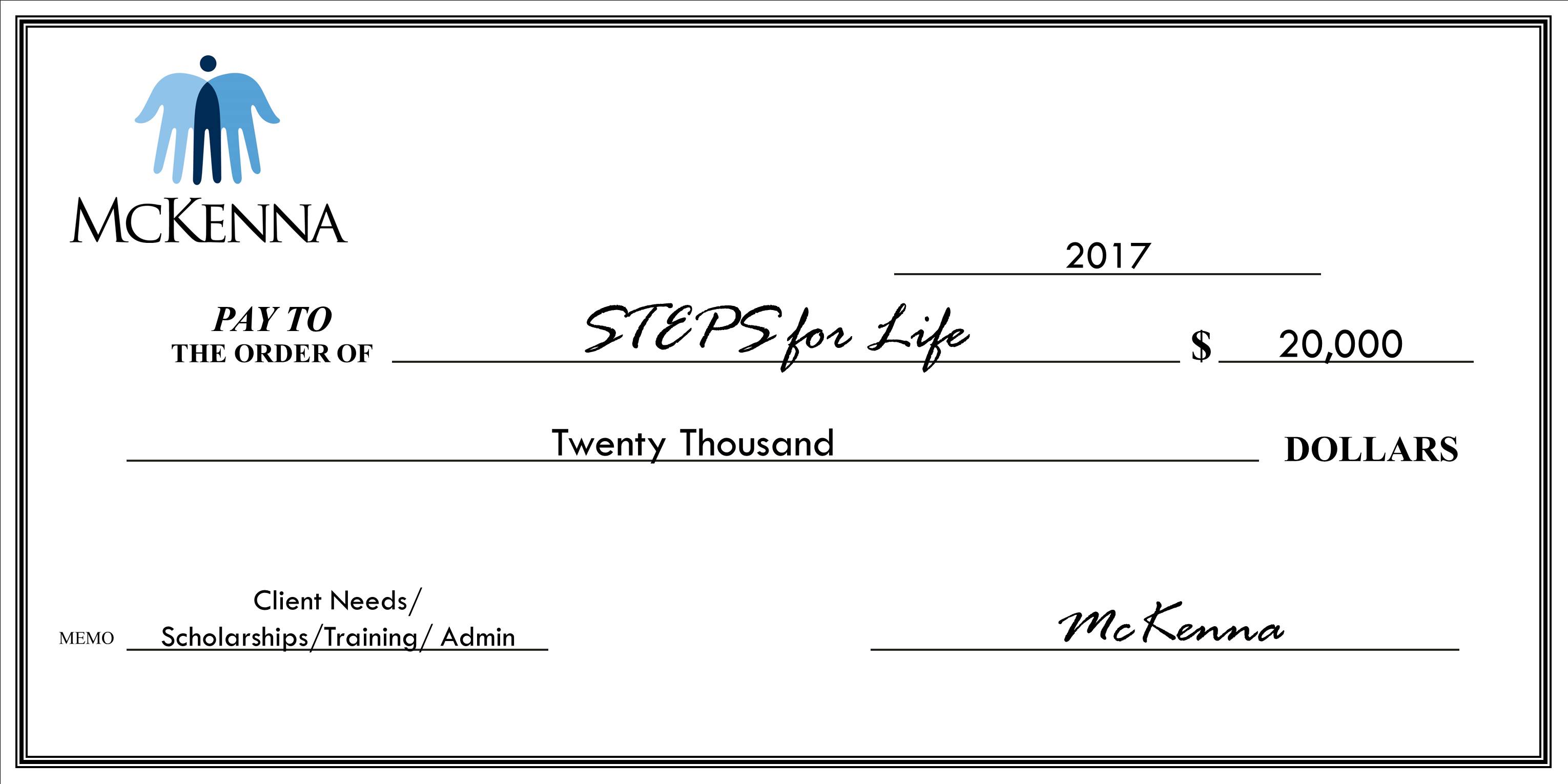 STEPS for Life - $20,000