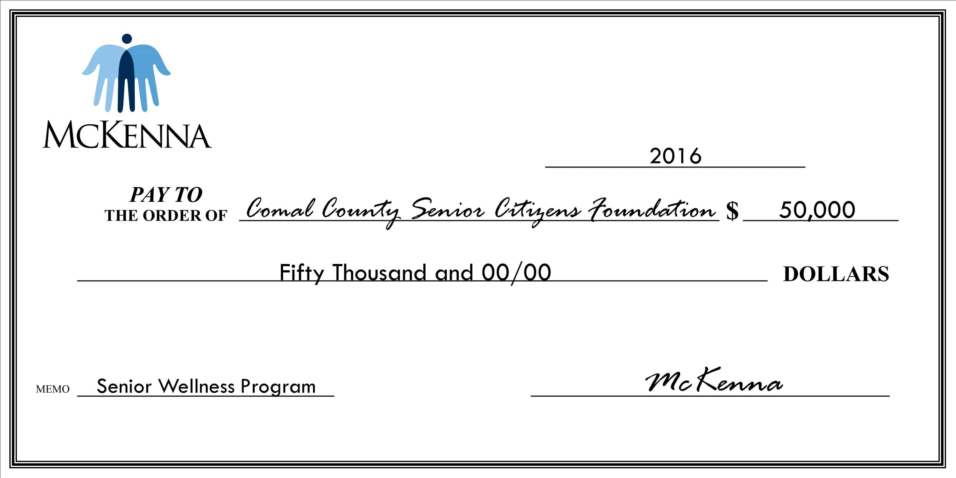 Comal County Senior Citizens Foundation - $50,000