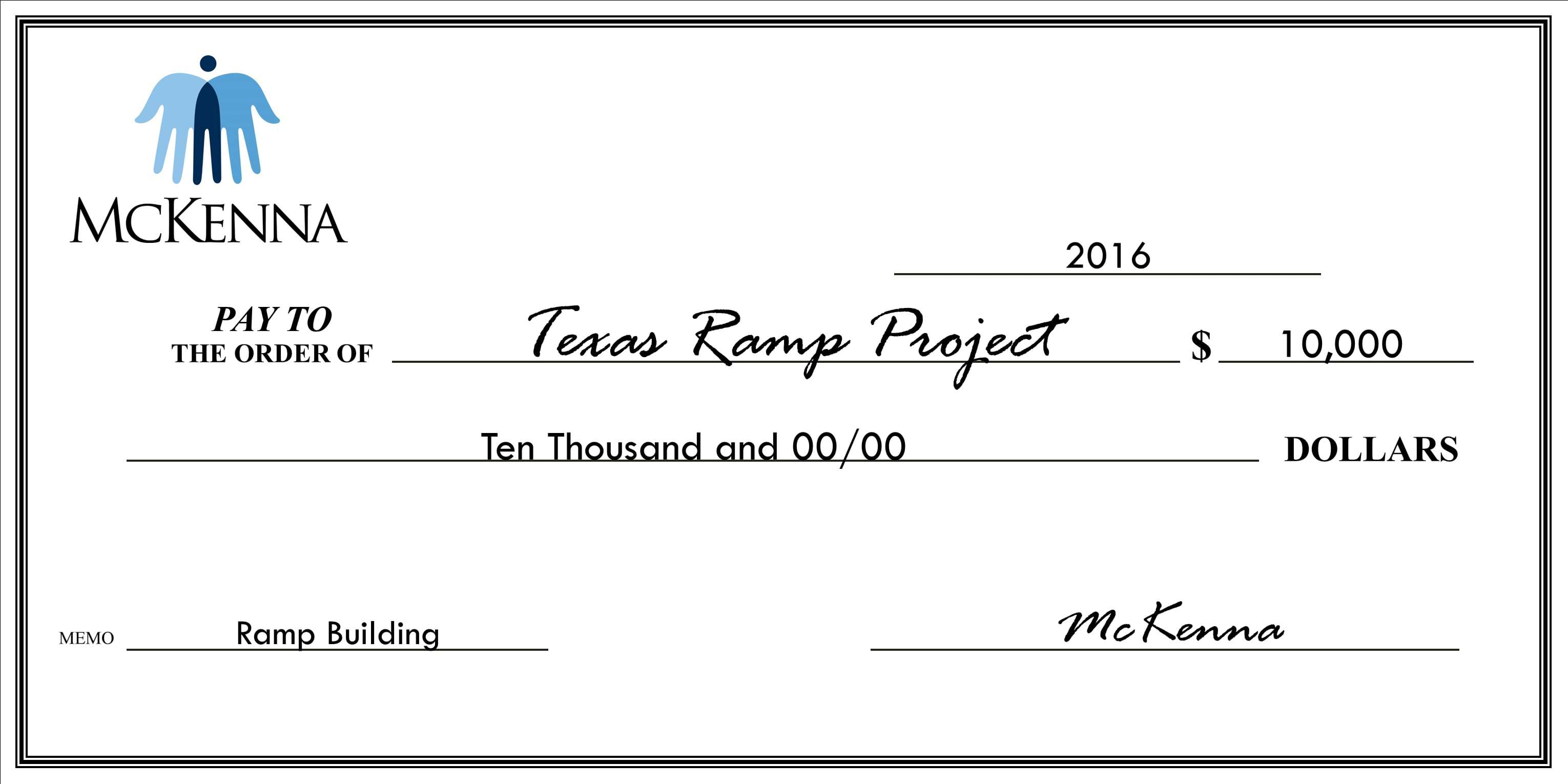 Texas Ramp Project - $10,000